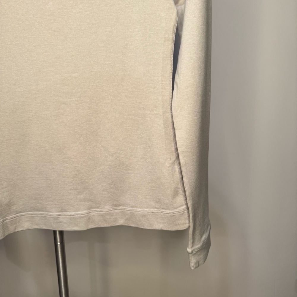 NWT Vuori Halo Essential Half Zip Women's Long Sleeve Top • Salt Heather • XS - Picture 12 of 13